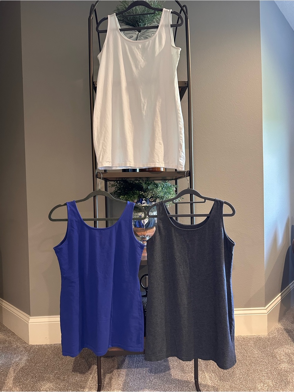 Set of 3 ~ Soma Tunic-length Tank Tops